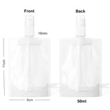 Frosted Spray Nozzle Pump Pouch Portable Cosmetic Containers 30ml&50ml&100ml