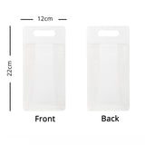 Durable Clear/Frosted Plastic Landscape/Vertical Version Stand Up Pouch w/Handle