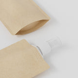 Custom Printed Service: Eco-friendly Kraft Paper Spray Bottle Pouch Portable Cosmetic Containers 30ml&50ml&100ml