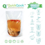 #155-01 Food-Grade Clear Stand Up Pouch for Herbs - Preserving Freshness 100PCS/PK