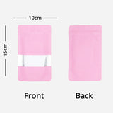 Matte Foil Stand Up Pouch with Frosted Rectangle Window