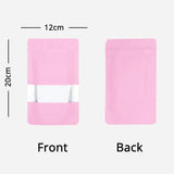 Matte Foil Stand Up Pouch with Frosted Rectangle Window